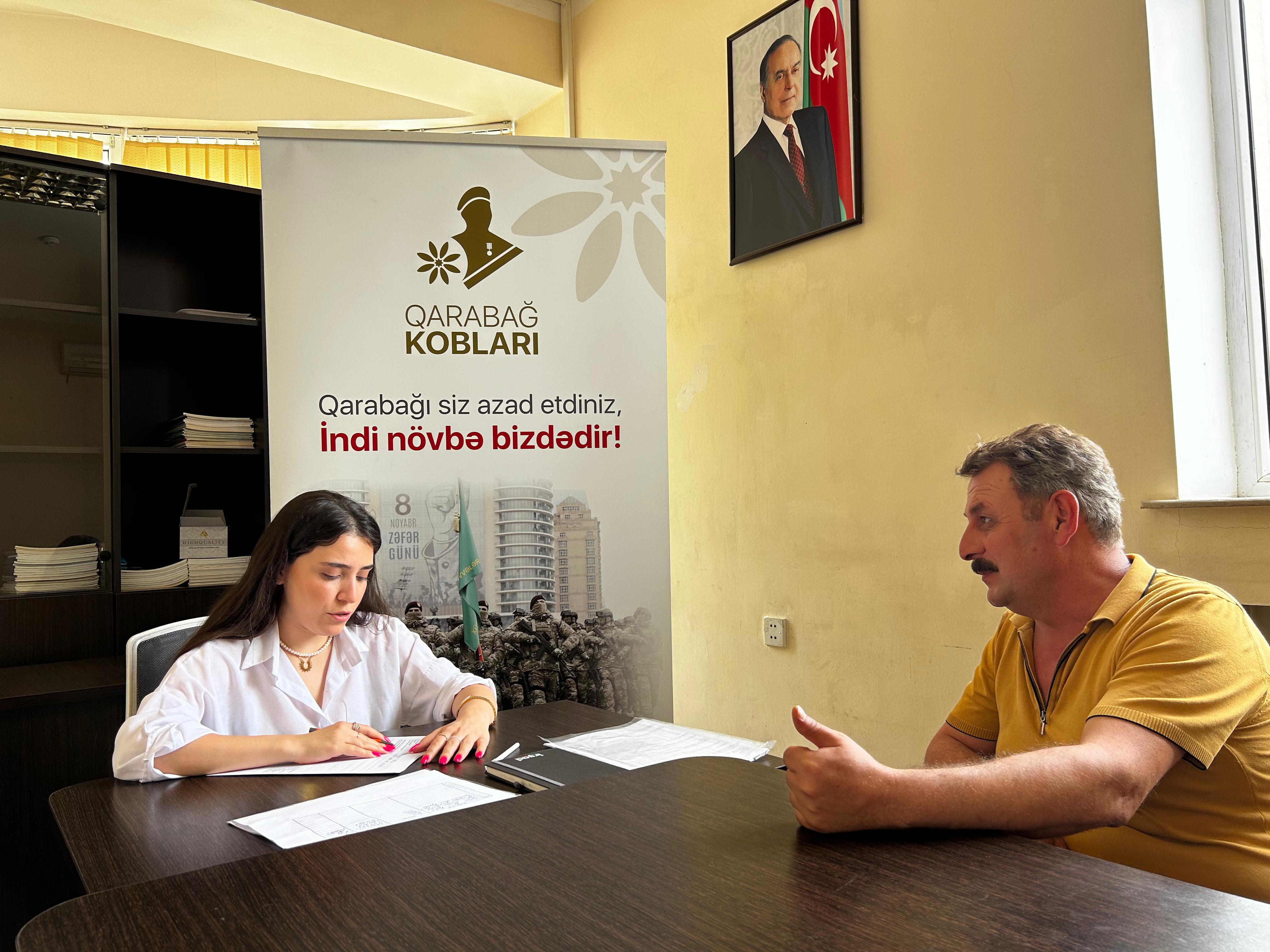 Qarabağ KOB-ları 2024 proqramına cəlb olunacaq şəxslərin Gəncə şəhərində seçimlərinə başlanılıb.