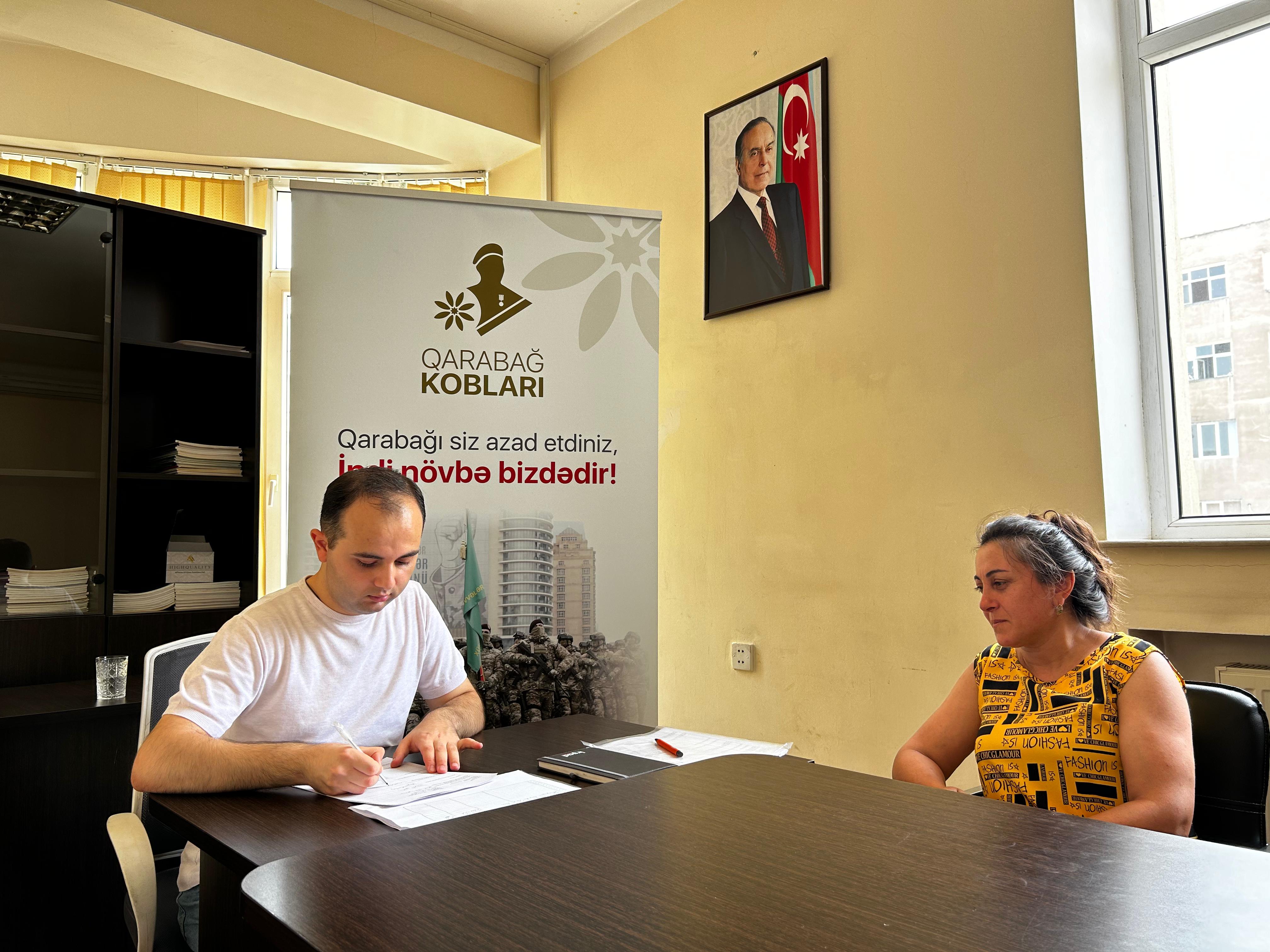 Qarabağ KOB-ları 2024 proqramına cəlb olunacaq şəxslərin Gəncə şəhərində seçimlərinə başlanılıb.