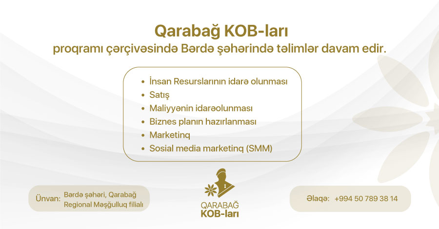 Bərdə şəhərində təlimlərə start verilir.