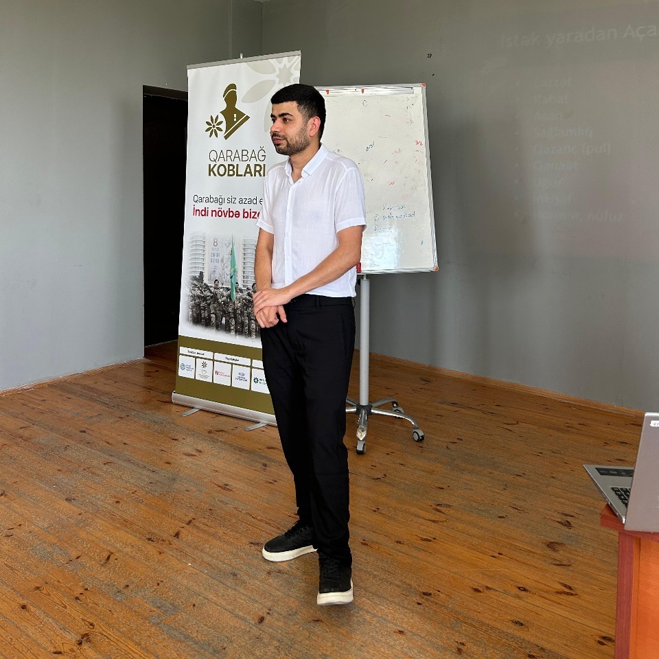 Qarabağ KOB-ları layihəsi çərçivəsində Goranboy rayonunda “Sosial media marketinq” mövzusunda təlim keçirilib