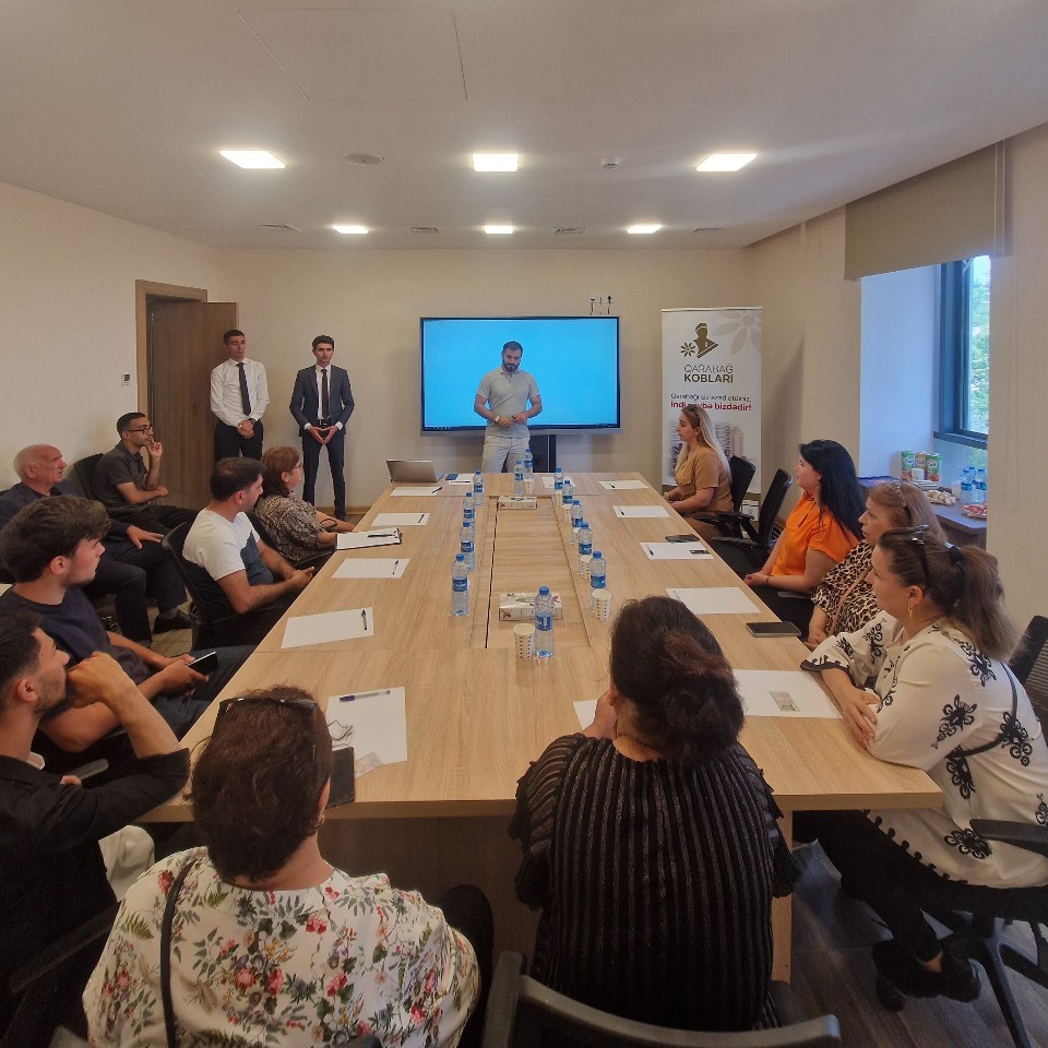Qarabağ KOB-ları layihəsi çərçivəsində Qarabağ böləsindən (Füzuli, Xocalı, Laçın və Şuşa) olan namizədlər üçün “İnsan resurslarının idarə olunması” mövzusunda təlim keçirilib