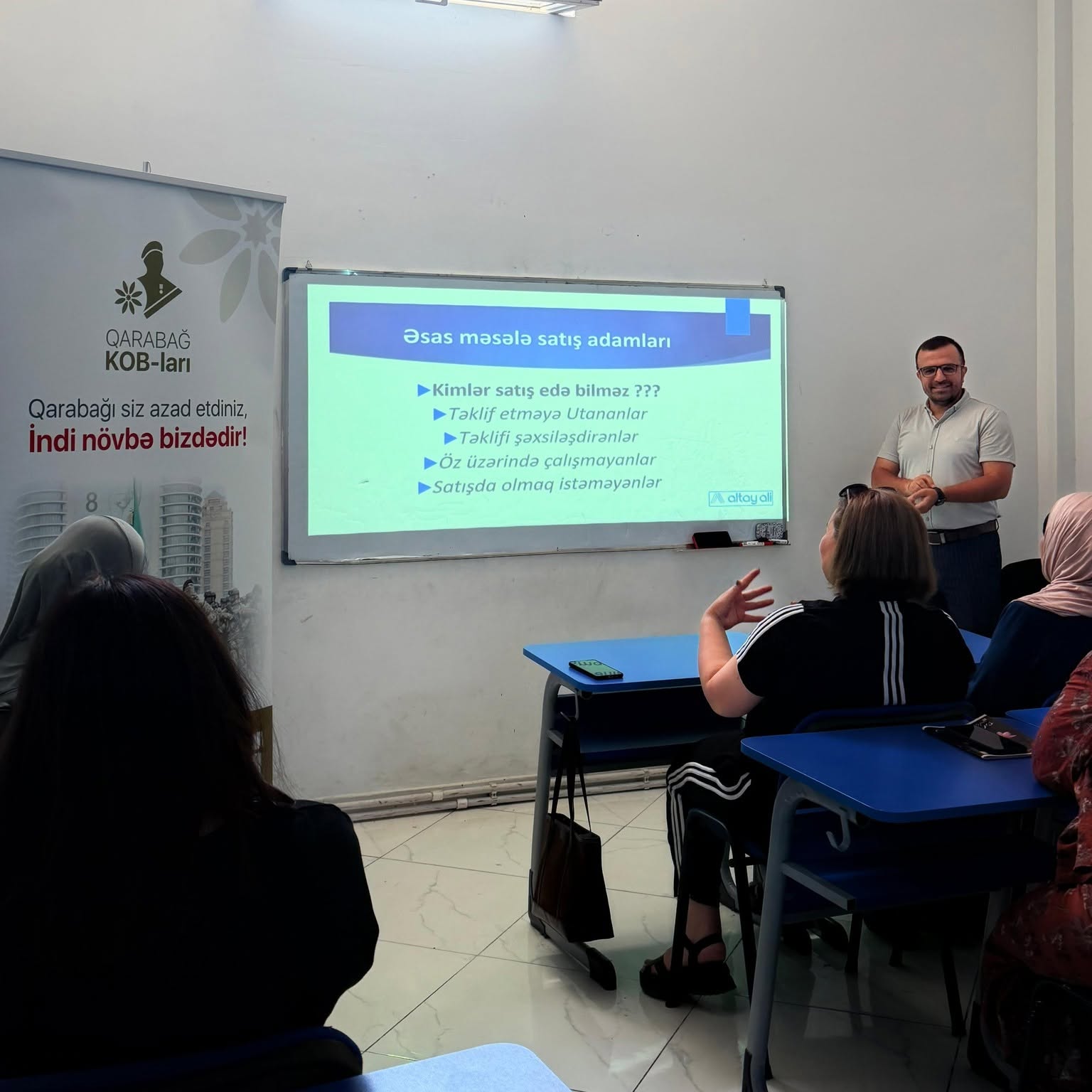 Qarabağ KOB-ları layihəsi çərçivəsində Abşeron rayonu üzrə cəlb olunan namizədlər üçün “Satış” mövzusunda təlim keçirilib.