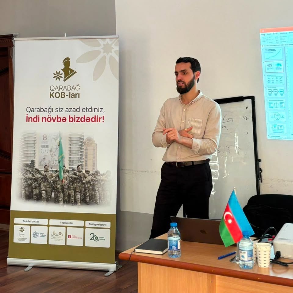 Qarabağ KOB-ları layihəsi çərçivəsində Füzuli rayonunda “Biznes planının hazırlanması”mövzusunda təlim keçirilib
